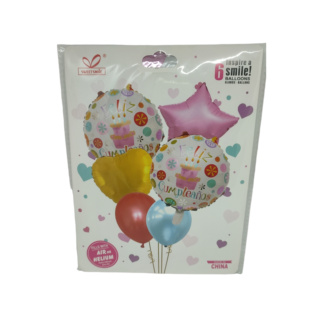 Μπαλόνια-Γενεθλίων-Sweet-Smile-6pcs-SAN-74-1