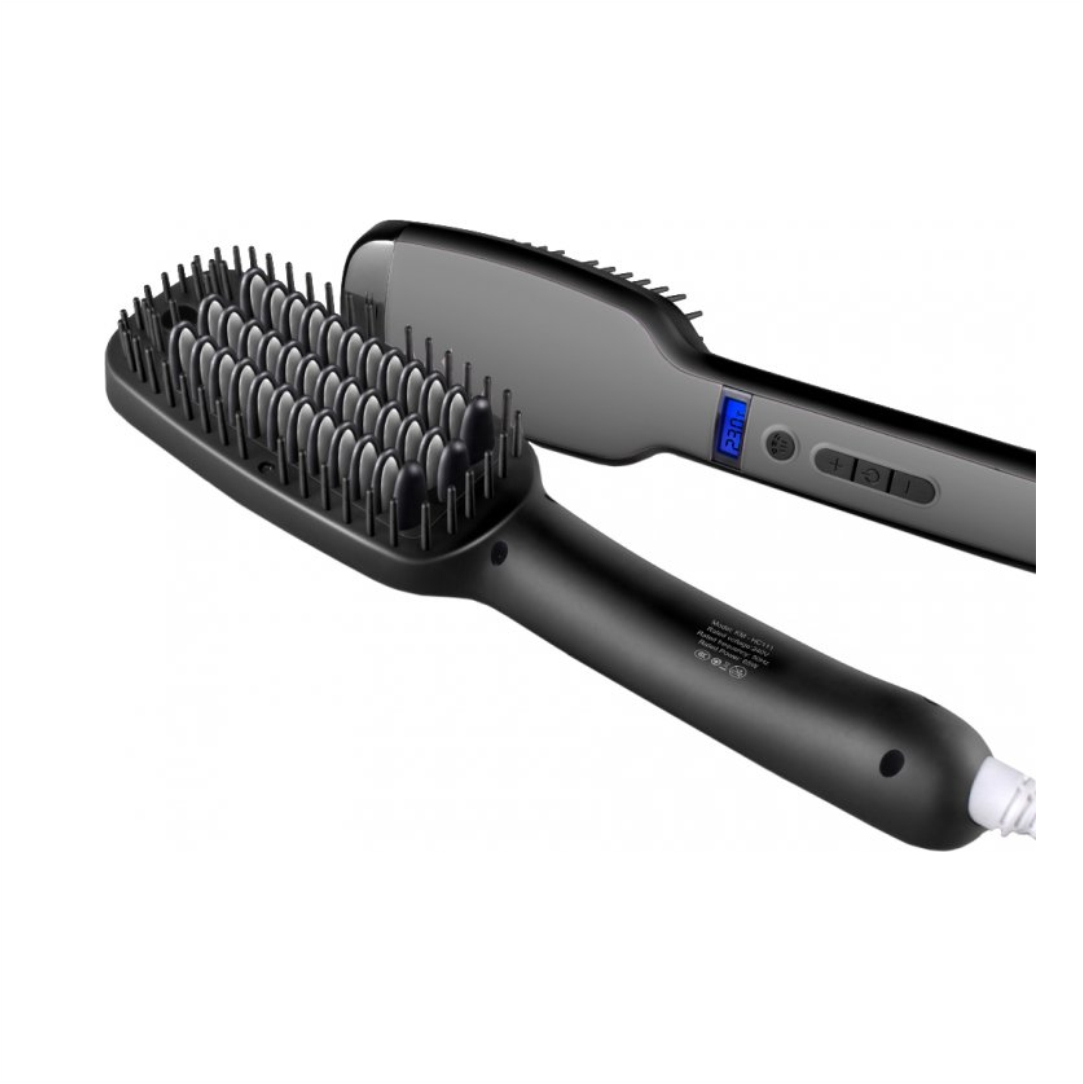 Ηλεκτρική-Βούρτσα-με-Ατμό-για-Ίσιωμα-Kemei-KM-HC111