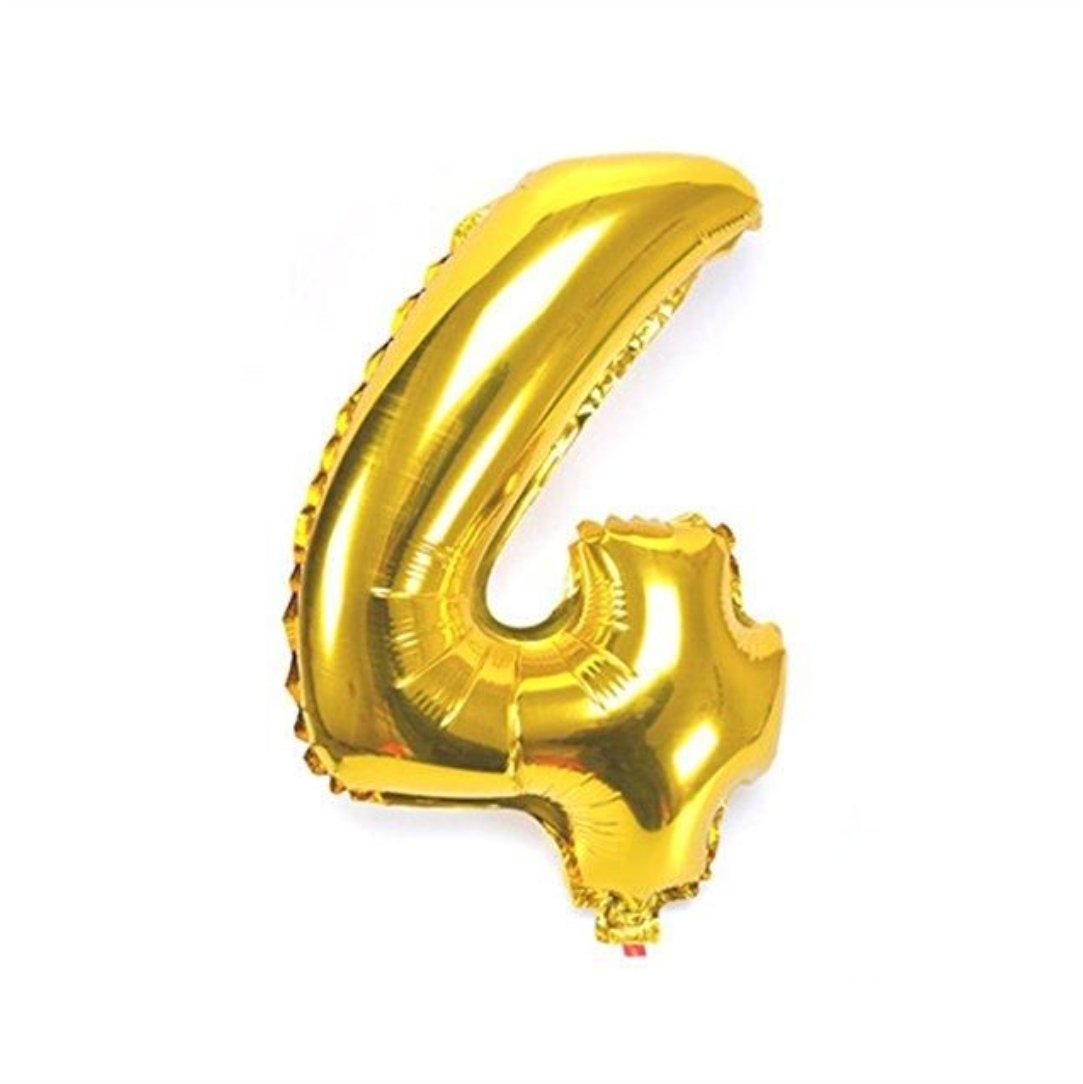 Μπαλόνι-Γενεθλίων-Balloon-45cm-Αριθμός-4