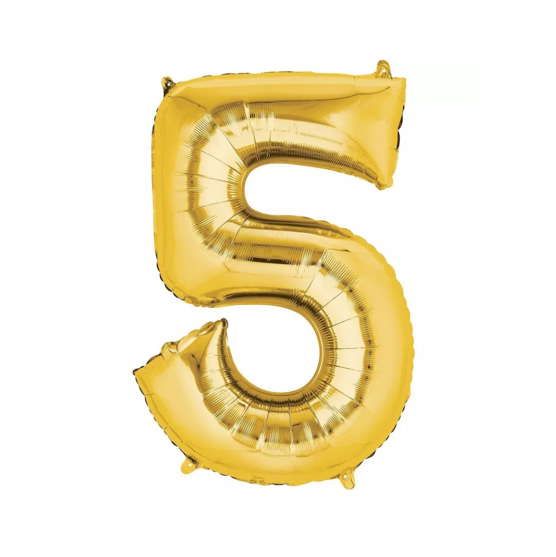 Μπαλόνι-Γενεθλίων-Balloon-45cm-Αριθμός-5