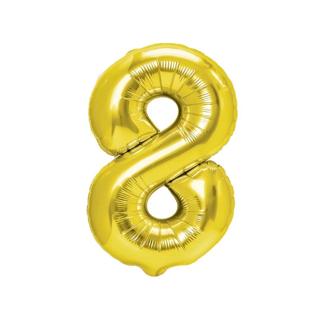 Μπαλόνι-Γενεθλίων-Balloon-45cm-Αριθμός-8