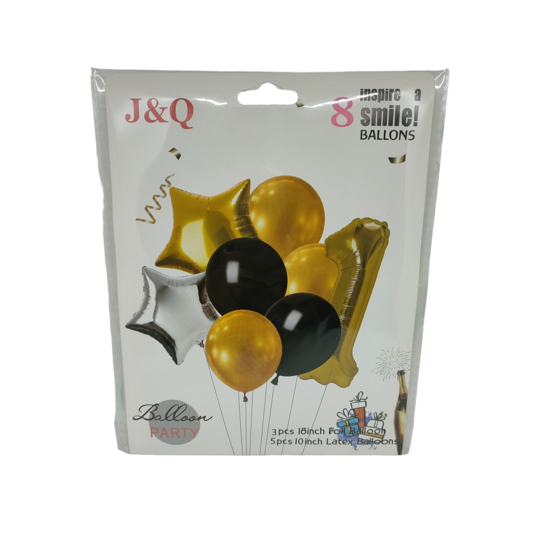 Μπαλόνια-Γενεθλίων-8τμχ-Balloon-Rarty-No.1-1