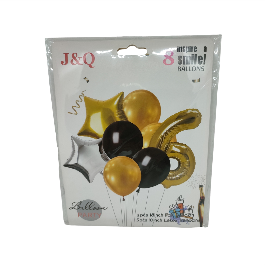Μπαλόνια-Γενεθλίων-8τμχ-Balloon-Rarty-No.6-1
