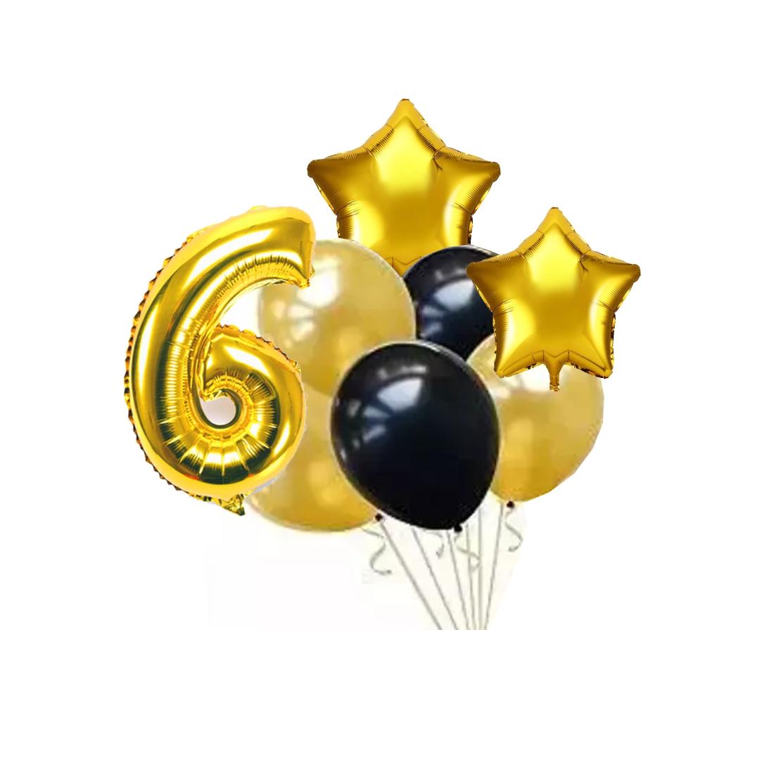 Μπαλόνια-Γενεθλίων-8τμχ-Balloon-Rarty-No.6