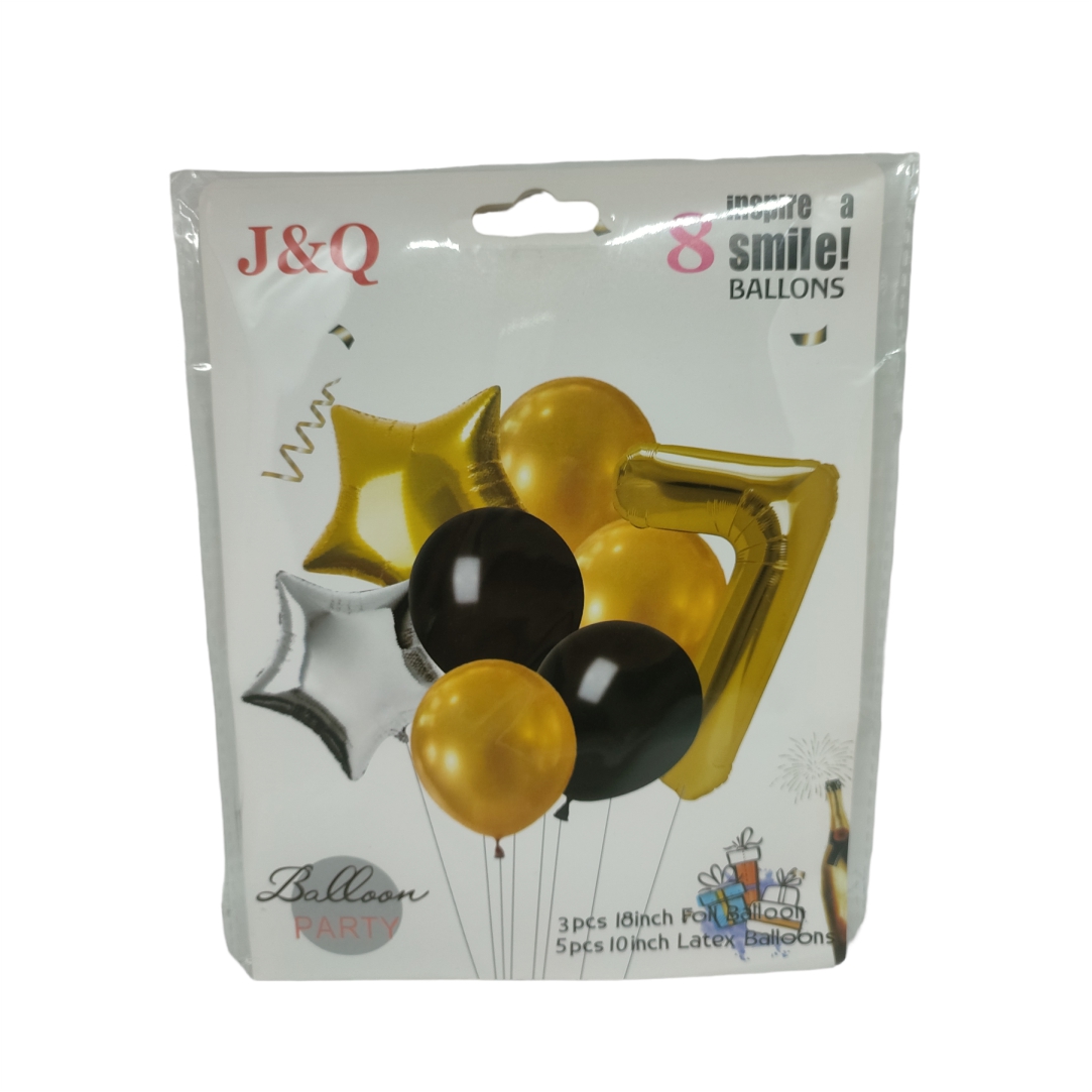 Μπαλόνια-Γενεθλίων-8τμχ-Balloon-Rarty-No.7-1