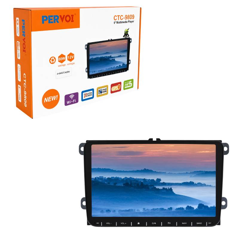 PerVoi Οθόνη Αυτοκινήτου 9″ CTC-9809 – Car Multimedia Player